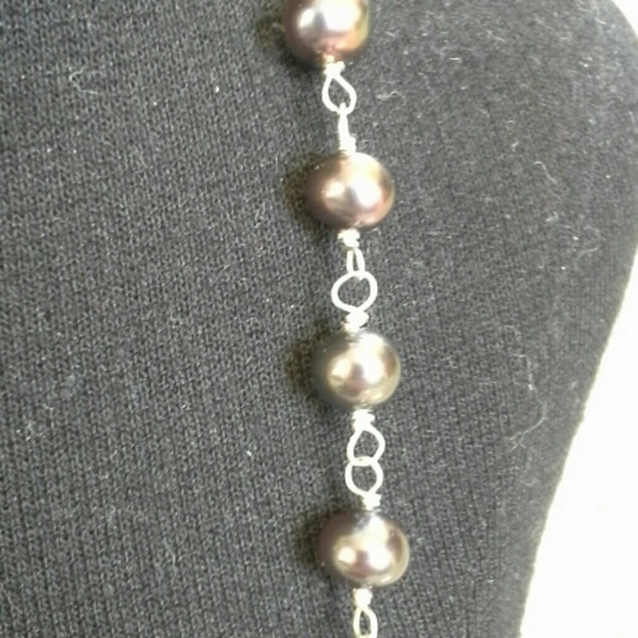 NEW Handwire necklace with freshwater pearl - Picture 3 of 3