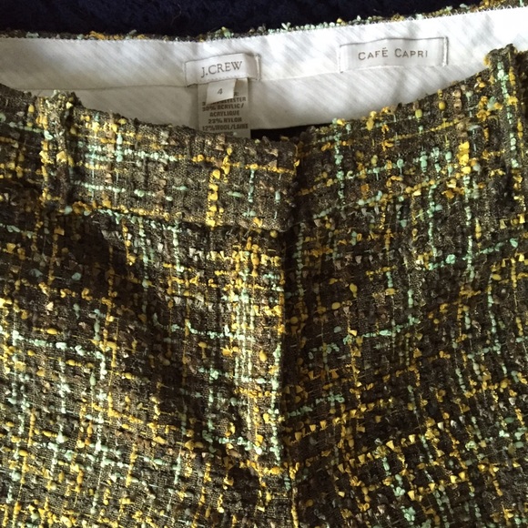 J. Crew tweed cafe Capri pants