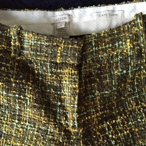 J. Crew tweed cafe Capri pants