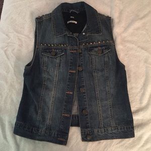 Jean studded vest