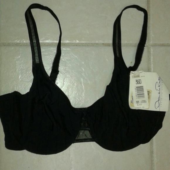 NEW Oscar de la Renta Black Bra hold for nayoo