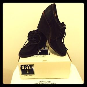 Frye Lace Up Wedges
