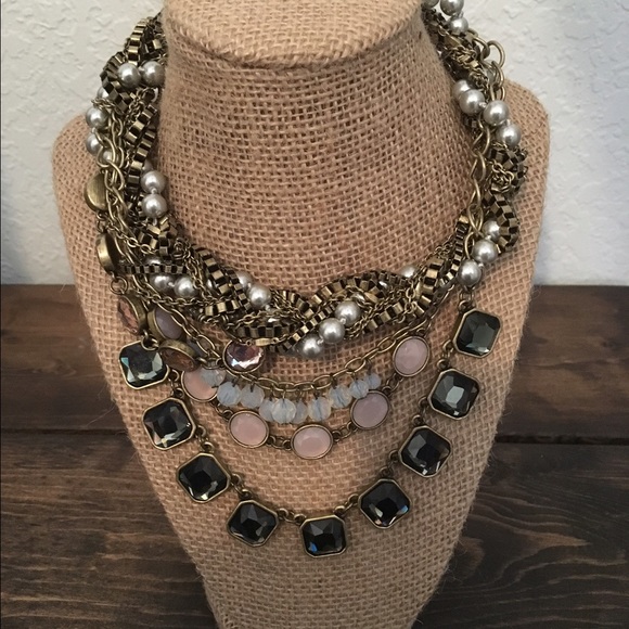Multi strand torsade necklace