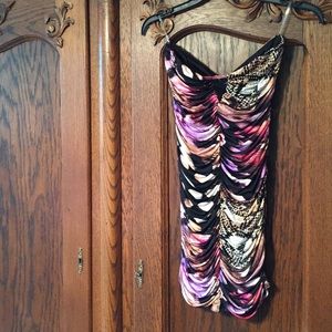 Charlotte Russe Multi-Colored Strapless Dress