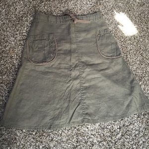 Army Green Skirt