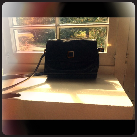 Vintage Black Messenger Purse