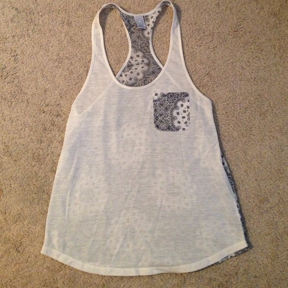 Empyre bandana chiffon back tank top