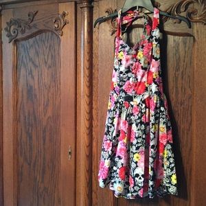 He'll Bunny Hot Topic Sweet Calavera Flower Dress