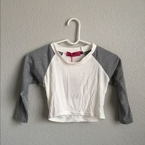 Grey Baseball Half Sleeve