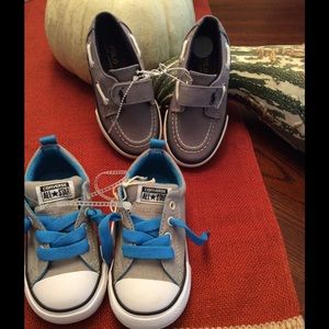 2 new pairs 1 pair of polo, 1 pair of converse