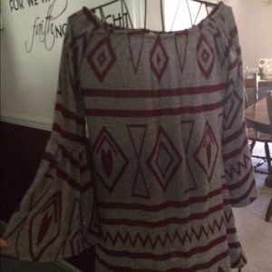 Off the shoulder shift dress