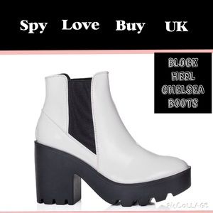 Block heel Chelsea boots by spy love buy UK