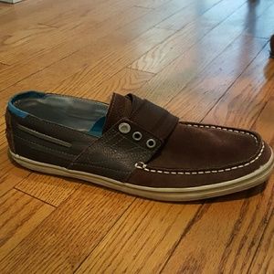 Slip on leather Tretorn loafers