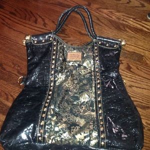Leather Ed hardy bag
