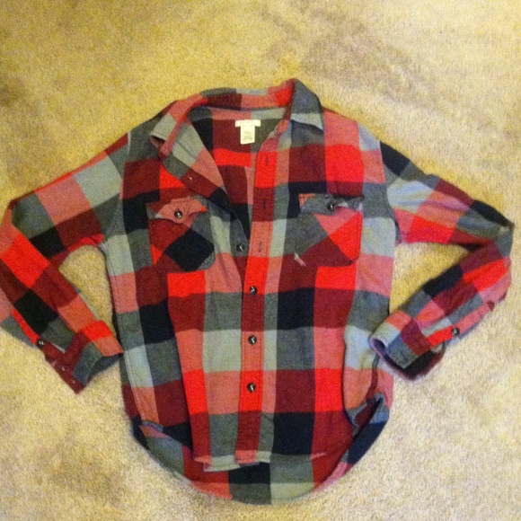 Very soft red flannel