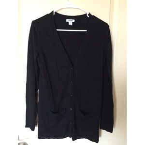 Black cardigan