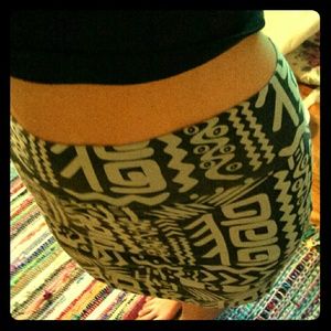 Cute Aztec Tribal Print Mini Skirt