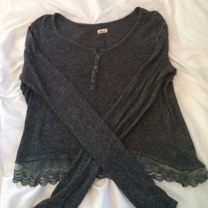 Hollister cropped sweater