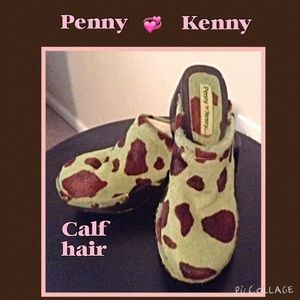 Penny 💞 Kenny Calf Hair "Kate" Clogs size 8