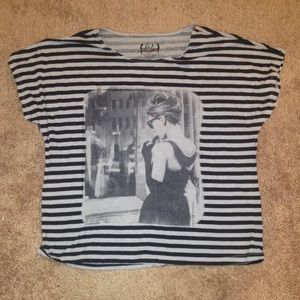 Audrey Hepburn stripped shirt