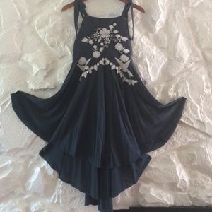 Free people bluebird apron dress