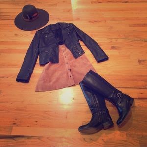 Topshop suede skirt size 6