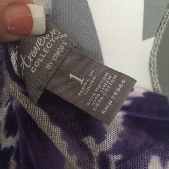 Travelers Collection by Chicos Purple Top - Picture 4 of 4