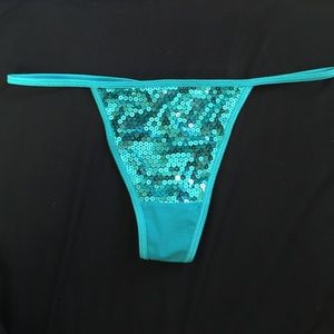 NWT Turquoise Sequin Thong from Charlotte Russe