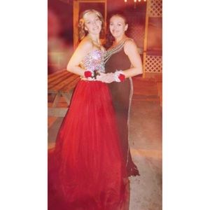 Black dress with gorgeous beading