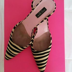 Kate Spade Zebra Mules