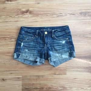 AE midi jean shorts