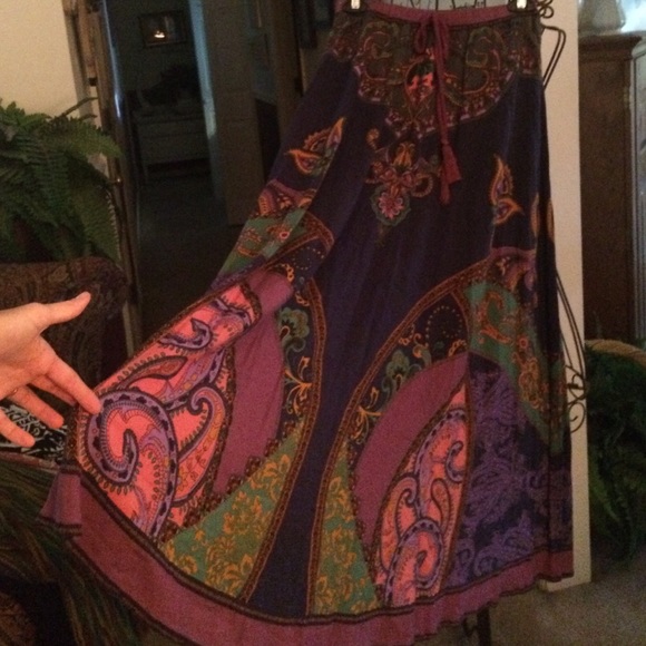 Flying tomato boho skirt