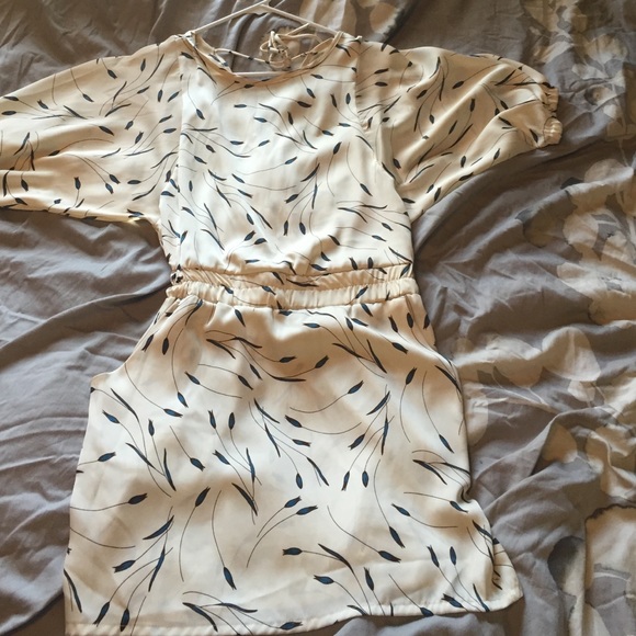 Francesca's closet, S size blue/ cream dress