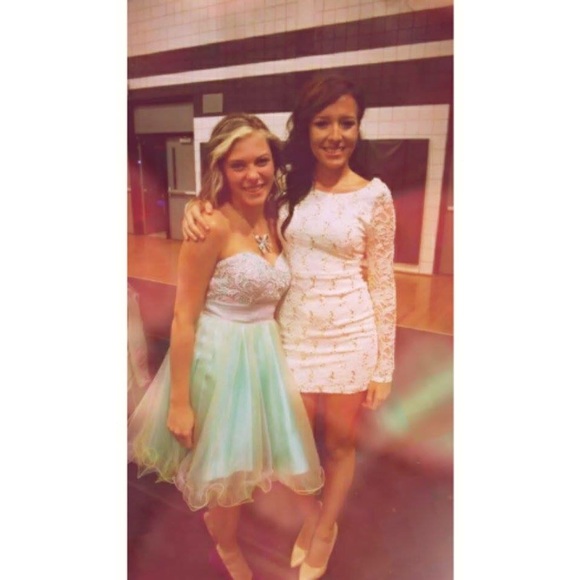 Gorgeous homecoming teal dress