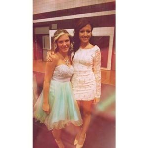 Gorgeous homecoming teal dress