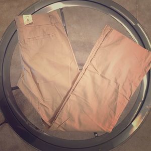 Mid-Rise Khaki Trouser