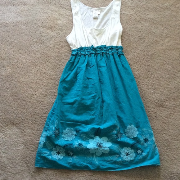 Empire waisted embroidered sundress