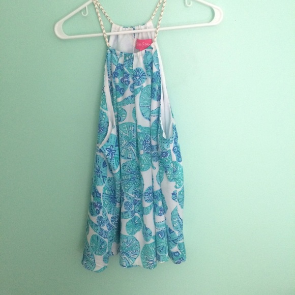 Lilly Pulitzer for Target Blue Halter Top Shirt