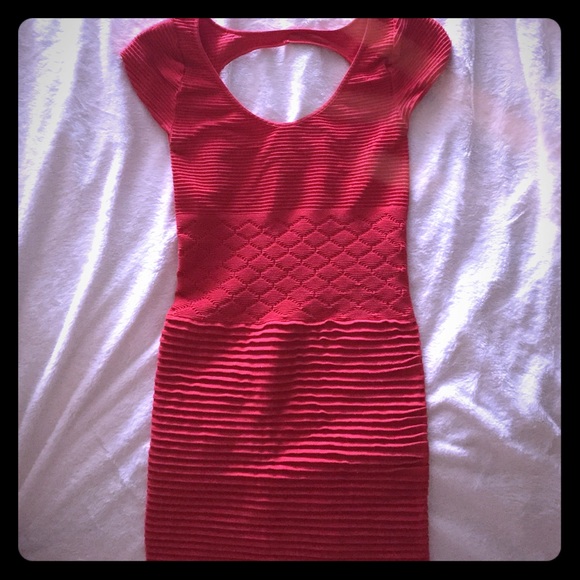 Red Bebe dress