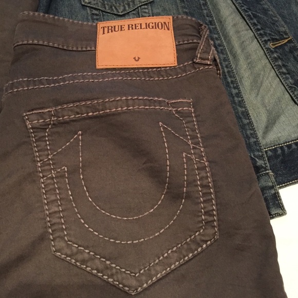 True religion 2 tone jean jacket w/grey Geno pant - Picture 2 of 4