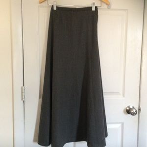 Gray wool skirt
