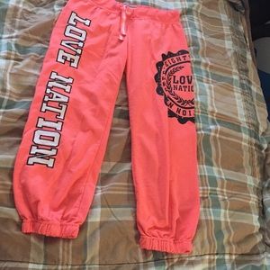Pink Capri sweats