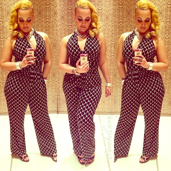 Boston Proper Pants - Oval Print Jumpsuit