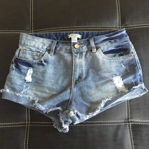 Denim shorts