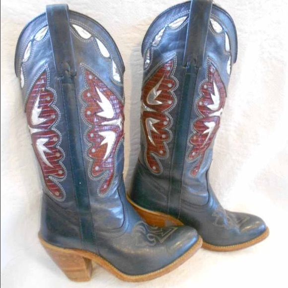 Sold🌼Miss Capezio Butterfly Vintage Boots - Picture 1 of 4