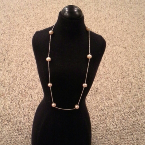 New Sterling siver chain 925 with pink pearl. - Picture 1 of 2