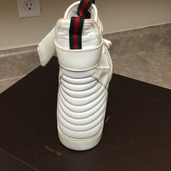 Authentic Gucci white high top limited edition - Picture 3 of 4