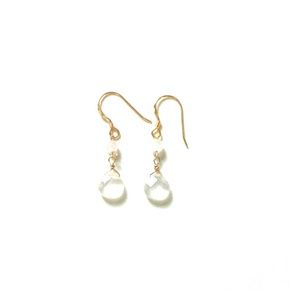 New Rose quartz crystal with gold filled wire