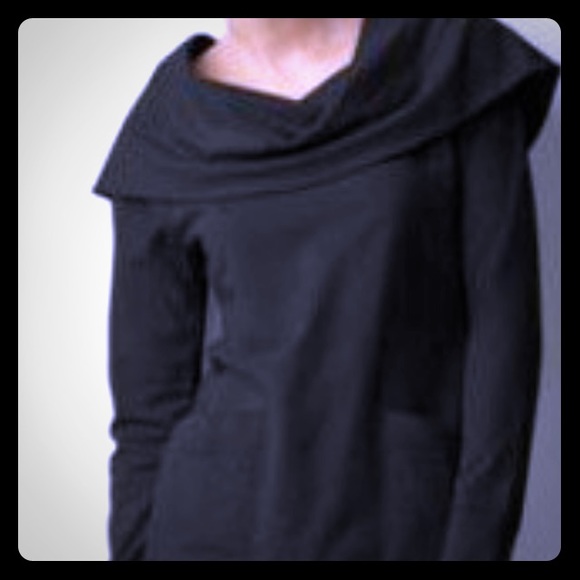 Loft lounge chunky neck black sweater