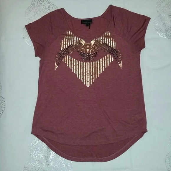 Aztec, studded, flowy shirt